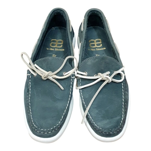 Allen Edmonds Men's Ely Leather Boat Shoes with Ties Size 7.5 D - Picture 3 of 11